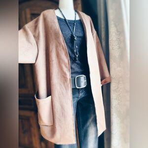 T Tahari Vegan Suede Jacket